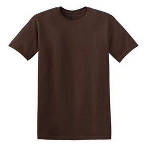 🆕 ALSTYLE ADULT ULTRA COTTON ROUND-NECK SHORT SLEEVE T-SHIRT - BROWN - LARGE